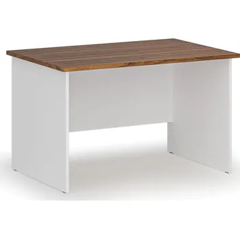 Psací stůl B2B Partner Kancelářský psací stůl PRIMO WHITE, 120x80 cm, bílá/ořech