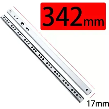 Nábytkové kování Šuplíkový pojezd 342mm výsuv do drážky 17mm (S1734)