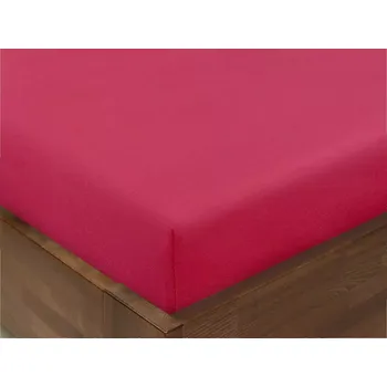 Prostěradlo Bavlněné napínací prostěradlo - malinové 90x200