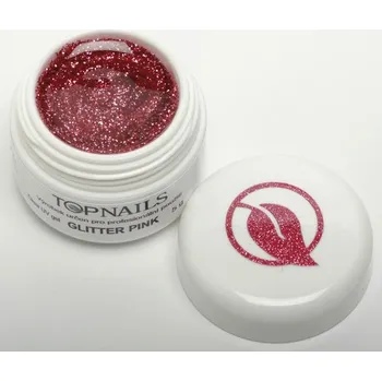 Topnails UV Gel barevný Glitter 5g Pink