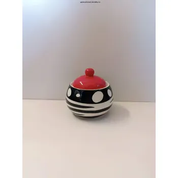 Cukřenka Černo - červená cukřenka puntík (Červeno - černá cukřenka s puntíky)