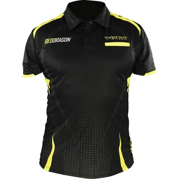 Pánské tričko Red Dragon Tričko SNAKEBITE Tour Peter Wright black/yellow Velikost: XL