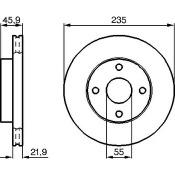 Brzdový kotouč Brzdový kotouč BOSCH 0 986 478 787
