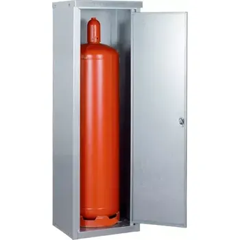 Skříň pro skladování malých tlakových láhví, vnější46 × 40 × 143,5 cm<BR>vnitřní44,3 × 34,6 × 138,5 cm