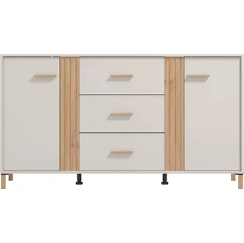 Komoda Komoda kombinovaná dub artisan/cashmere BELFORT 3K3F