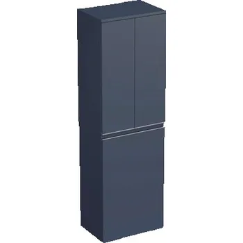 Koupelnový nábytek Koupelnová skříňka vysoká Intedoor TRENTA modrá marino matná 50 x 161,8 x 35 cm TRE SV 50 2D K S A9166