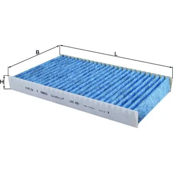 Kabinový filtr Filtr, vzduch v interiéru KNECHT LAO 280