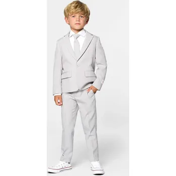 StudioAgnesChlapecký oblek šedý - BOYS Groovy Grey Velikost: 92/98