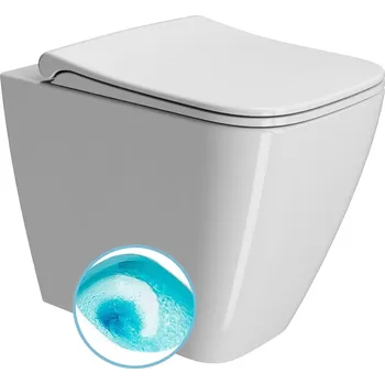 Klozet GSI NUBES WC mísa stojící, Swirlflush, 35x52cm, spodní/zadní odpad, bílá ExtraGlaze, 961011