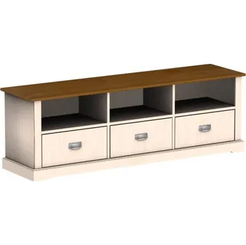 Komoda Jitona Country Inn komoda, 3 zásuvky, 3 niky kombinace bílá - bernstein