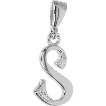 Přívěsek Argento 85323 Stříbrný přívěsek - písmeno S, s ručním gravírem