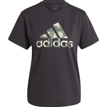 Dámské tričko Dámské triko adidas CAMO GRAPHIC T-SHIRT S Černá, Khaki