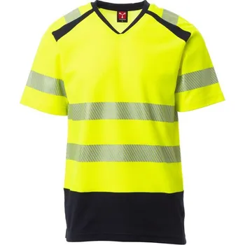 Pánská móda Payper Pracovní reflexní tričko WAY Barva: ŽLUTÁ FLUO/NÁMOŘNICK, Velikost: L