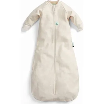 Spací pytel pro miminko ERGOPOUCH Pytel na spaní s rukávy organická bavlna Jersey Oatmeal Marle 8-24 m, 8-14 kg, 1 tog