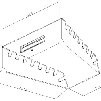 Dílenský regál Držák klíčů, pro EUROPERFO panely