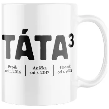 Keramický hrnek s potiskem Táta na 3