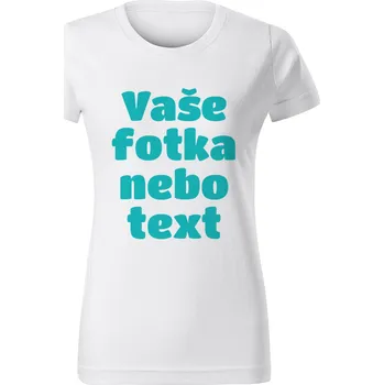 Grooters Bílé dámské tričko s vlastním motivem / fotkou Velikost: 3XL