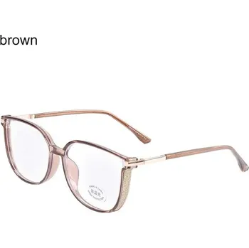 Počítačové brýle Módní dámské brýle proti modrému světlu TR90 - Anti Blue Light,hnědý