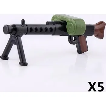 ostatní stavebnice Stavebnice vojenské kostky pro děti - dárek | lego styl komponenty - MG34-Green-5PCS