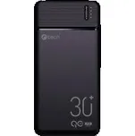 Powerbanka C-tech 30000mAh, Li-Pol, 20W, USB-C/USB-A/micro USB