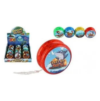 Žonglování Jojo mořská zvířátka svítící plast 6cm na baterie mix druhů (1 ks)