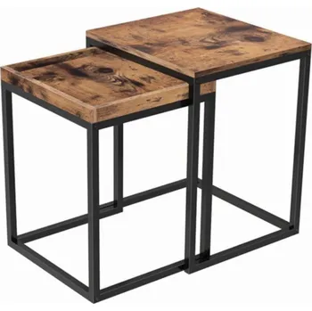 Konzolový stolek Odkládací stolek RONNY set 2ks LNT02N