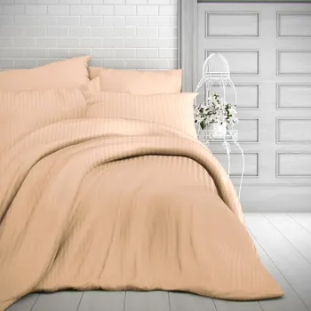 Povlečení Kvalitex Ložní povlečení atlas grádl 140x200, 70x90cm meruňkové Art der Befestigung: Verschluss mit Reißverschluss