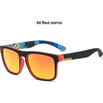 Pánské polarizační sluneční brýle vintage styl - 04 Červené zrcátko