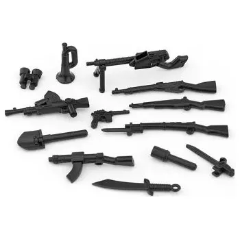 Stavebnice LEGO Vojenské stavebnice s figurkami ww2 a doplňky | LEGO zbraně - 7016-1PC