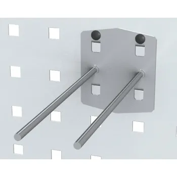 Dílenský regál Alfa 3 Držák na nářadí dvojitý - 150 mm pro EUROPERFO panely