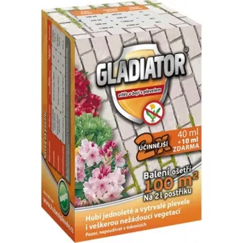 Hnojivo Gladiator - Lovela - ochrana proti plevelu - 40 + 10 ml zdarma