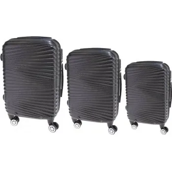 Sada 3 kufrů skořepinových LA1 černá