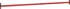 Ocelová hrazdová tyč 125 cm 1 ks červená