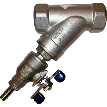 Ochranný vodní filtr Nerezový filtr Y s odkalením s nerez sítkem - NEREZ - INOX, lapač nečistot - 3/4" 357ODK