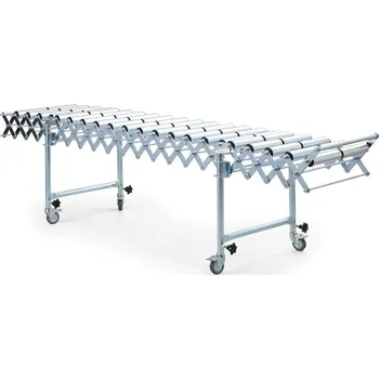 Dopravníkový pás Roztažitelný dopravník s ocelovými válečky, délka 2920-7360 mm