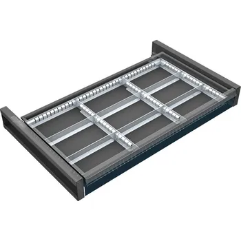 Dílenský regál Organizér nářadí do zásuvky skříní KOVOS se šířkou 950 mm, 9 přihrádek