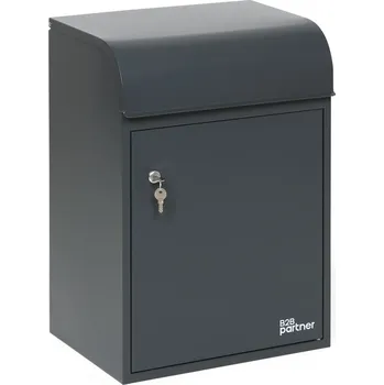 Poštovní schránka Poštovní schránka na balíky a dopisy, šedá, 600 x 425 x 330 mm