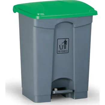 Odpadkový koš Nášlapný víceúčelový koš na odpadky 68 l, 480 x 330 x 560 mm, zelená