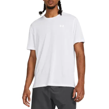 Pánské tričko Triko Under Armour Launch Splatter Short Sleeve 1382586-100 Velikost XL