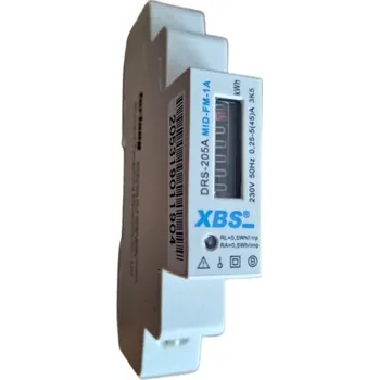 Mechanický 1 fázový elektroměr 45A MID pro přímé měření