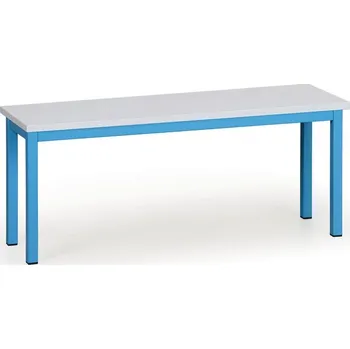 Šatní lavice, sedák - lamino, délka 1000 mm, modré nohy, modrá