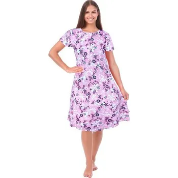 Dámská noční košile Noční košile krátká Calvi 278 růžová Barva: růžová, Velikost: 2XL