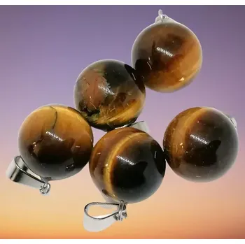 Přívěsek Tygří oko přívěsek kulička cca 1,5 cm