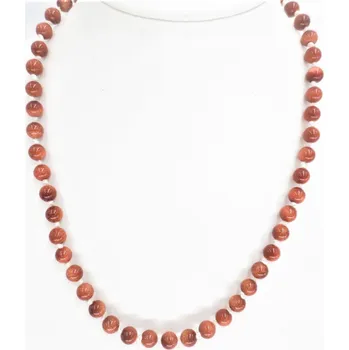 Drahý kámen Mani Bhadra Mani Bhadra Náhrdelník s drahými kameny Gold stone (korálky Ø 8 mm)