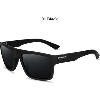 Polarizační sluneční brýle značkové vintage módní - 01 Černá