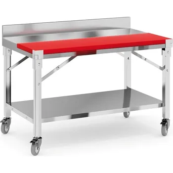 Dílenský stůl Nerezový stůl s krájecí deskou, 1200 x 700 x 950 mm