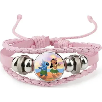 Náramek Dětský pletený náramek s motivem Lilo & Stitch - 16