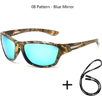 Polarizační sluneční brýle unisex s UV400 ochranou - 08 Modrý vzor