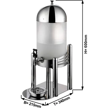 G.Gastro Dávkovač mléka/ džusu - 7L - chróm