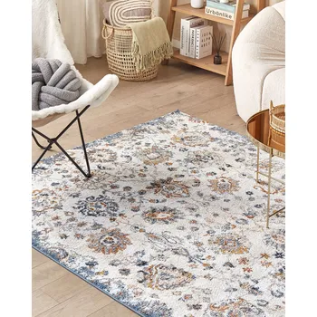 Koberec Koberec vícebarevný syntetický materiál 200 x 300 cm orientální vzor vintage tradiční design obývací pokoj ložnice Beliani